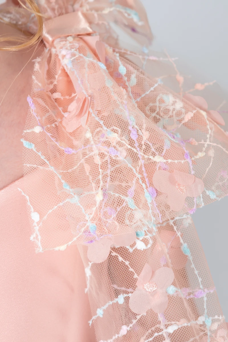 Papatya Model Kız Çocuk Abiye Elbise  - SOMON